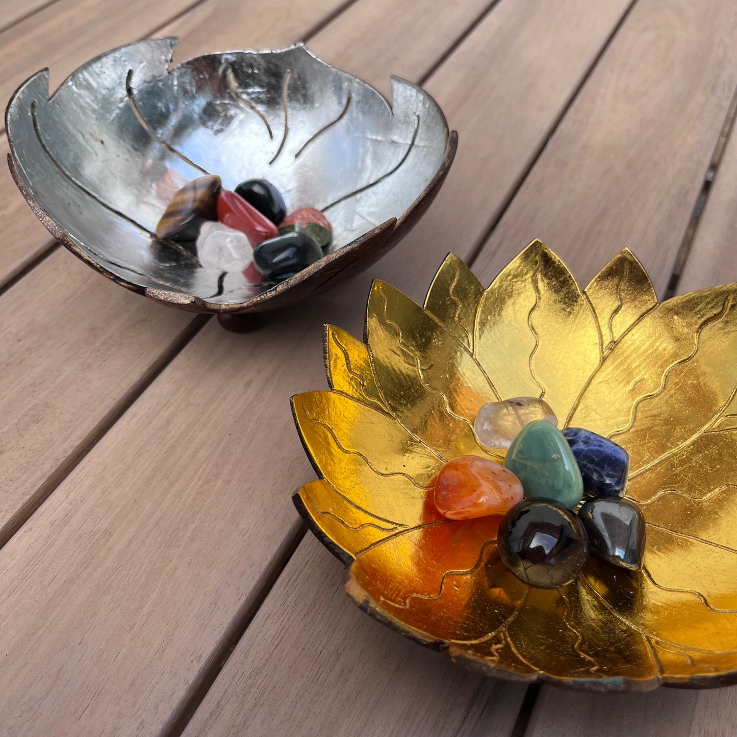 Decorative Coconut Shell lotus flower shaped bowl