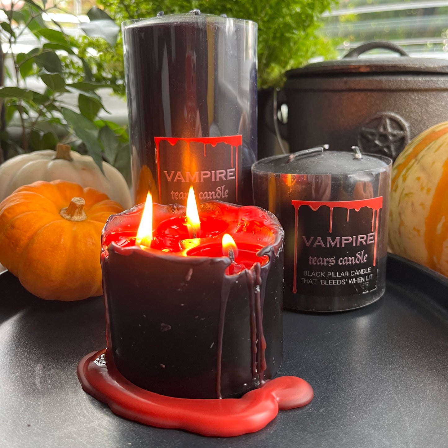 Vampire Tears Pillar Candle Small 7.5cm