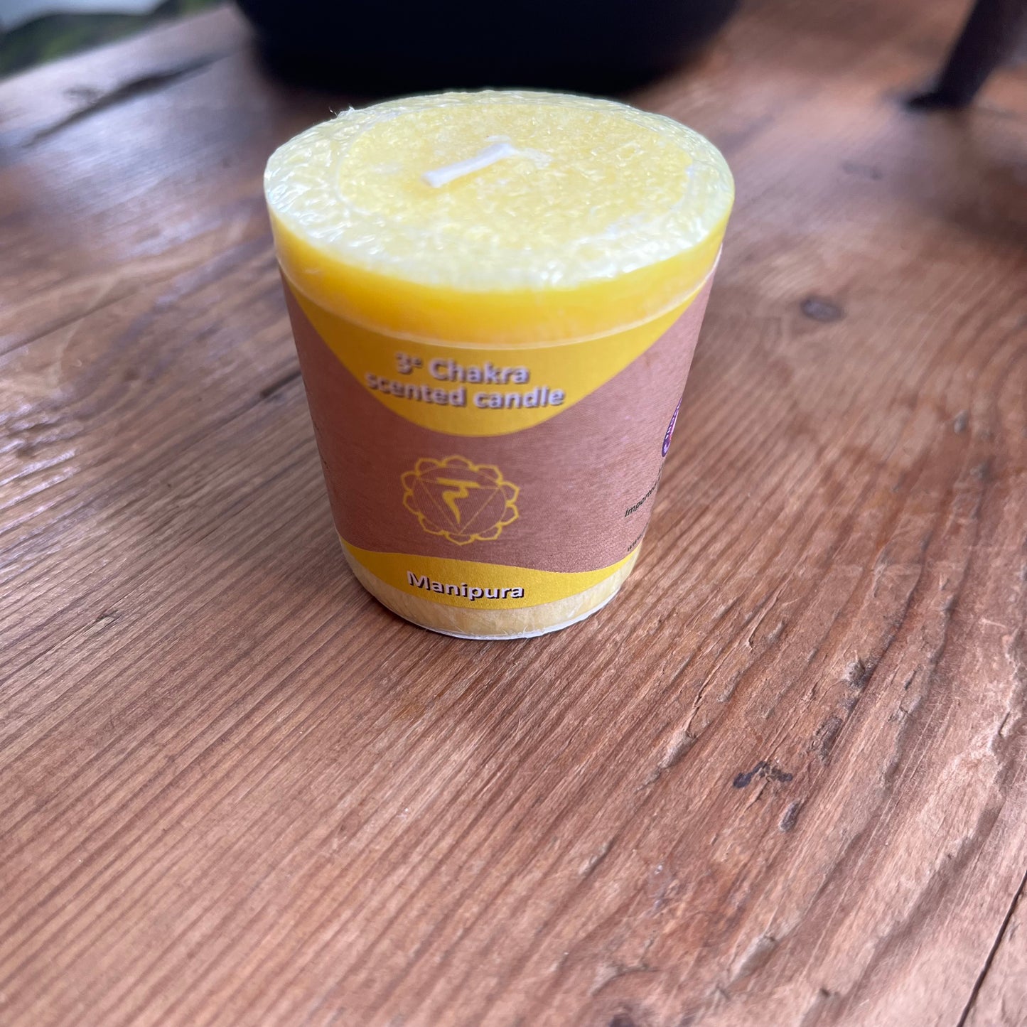 small yellow votive candles for the Solar plexus Chakra