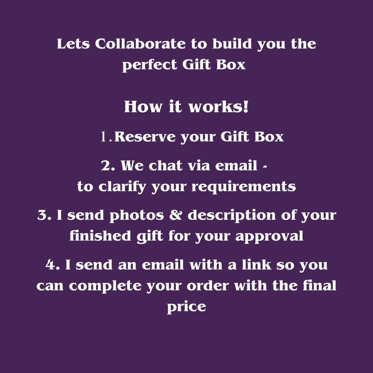 Custom Gift Box Tailored to your needs