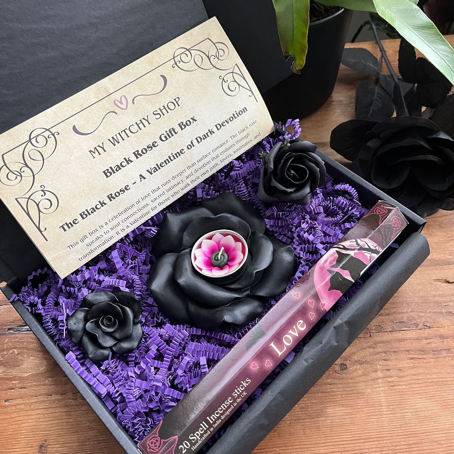 Black Rose Transformation Gift Box