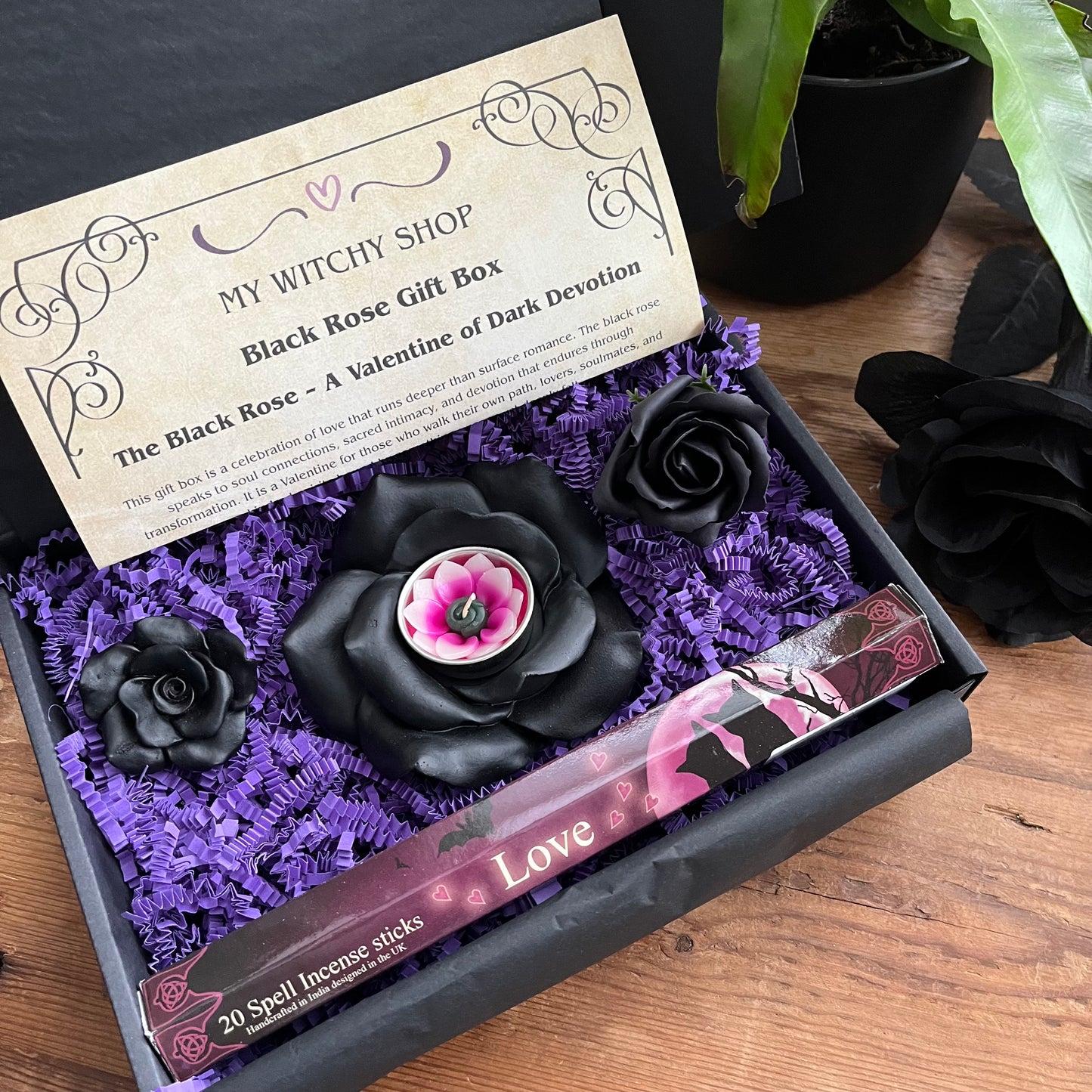 Black Rose Transformation Gift Box