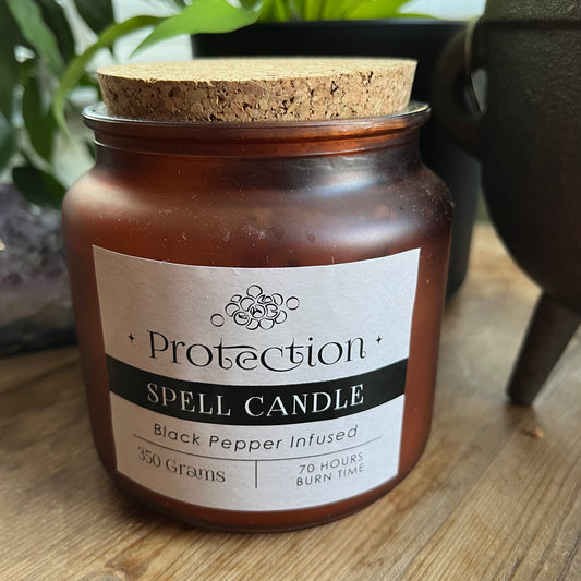Large Glass Jar candle with cork lid 