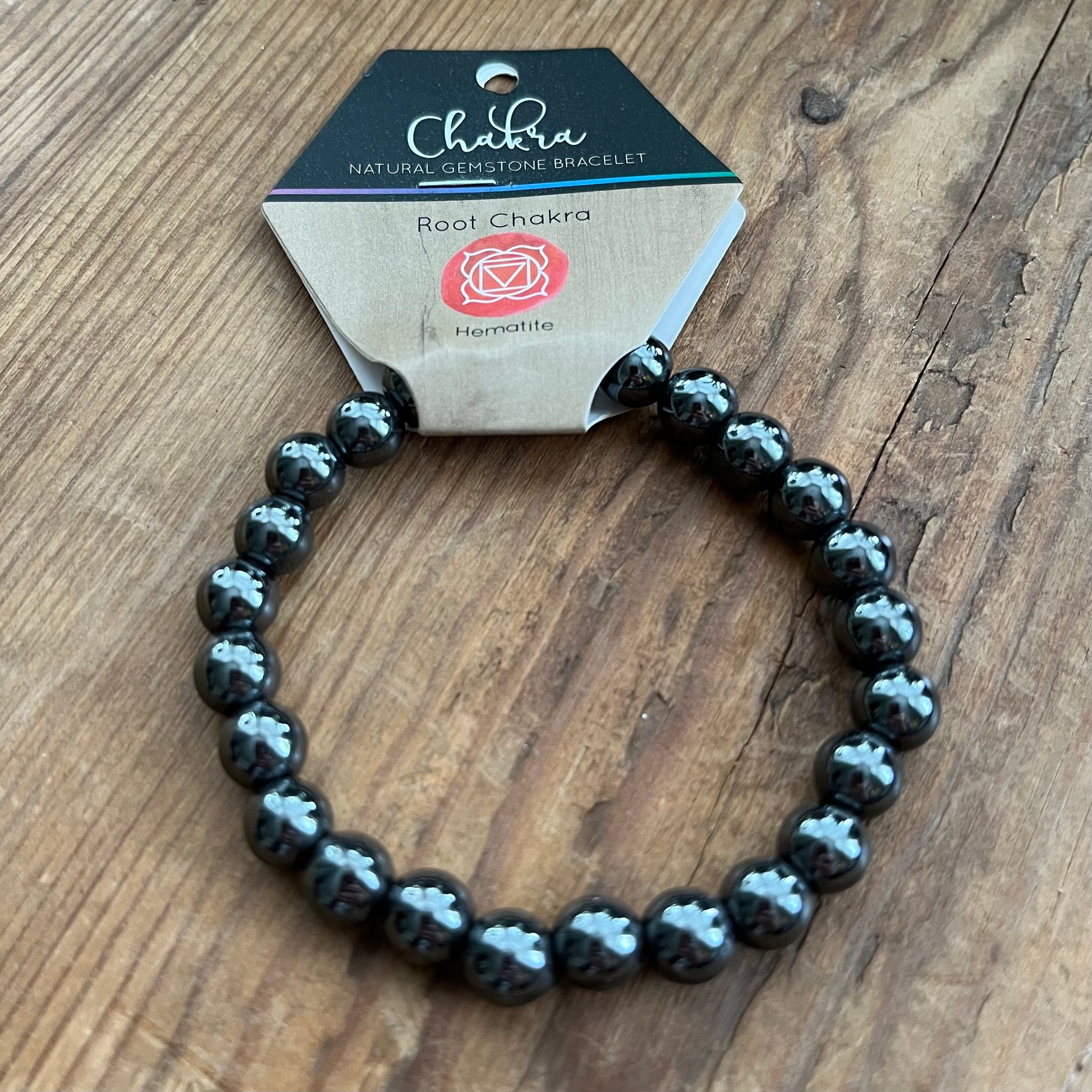 Hematite Beaded Bracelet for the root Chakra