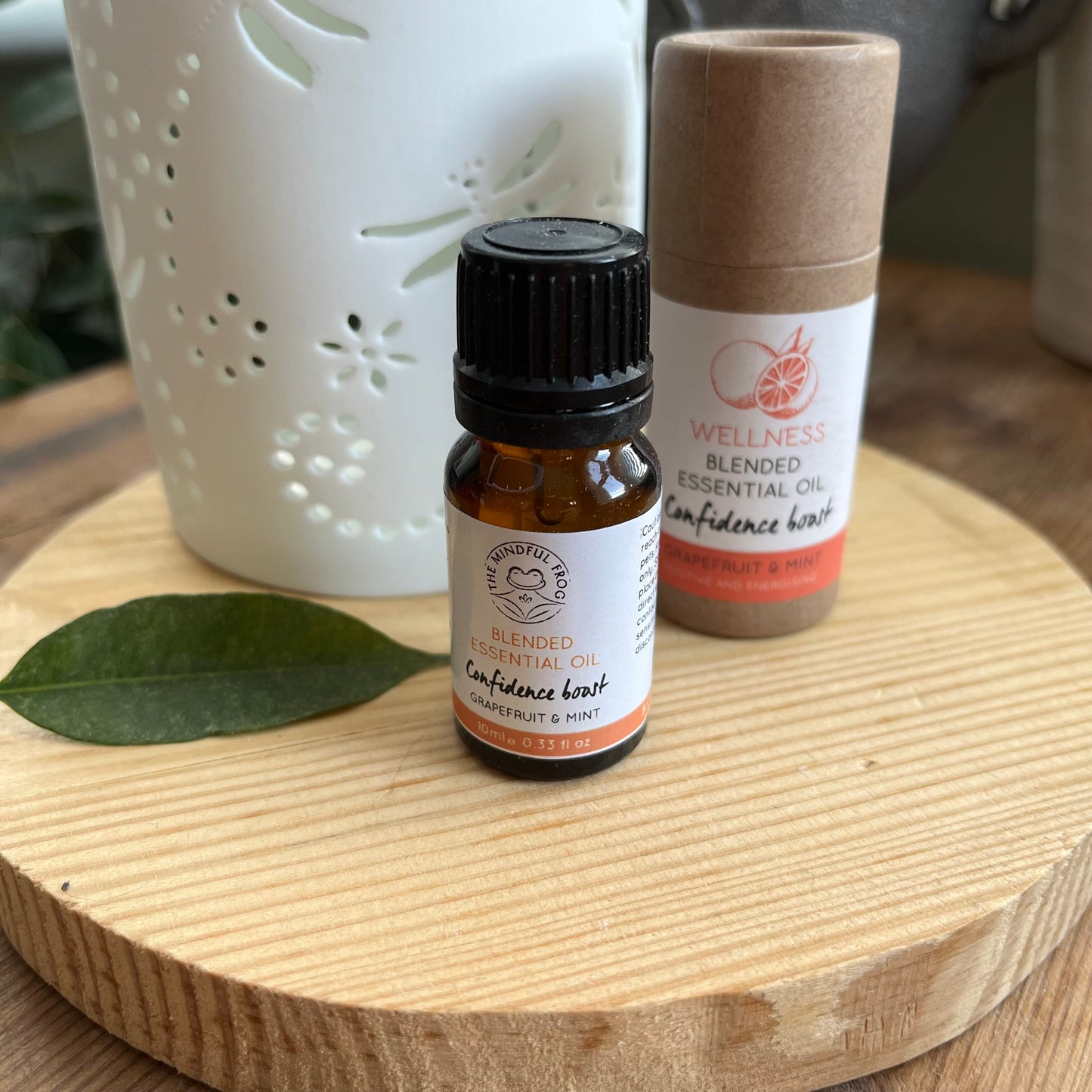 Bottle of Blended Essential Oil for Confidence 