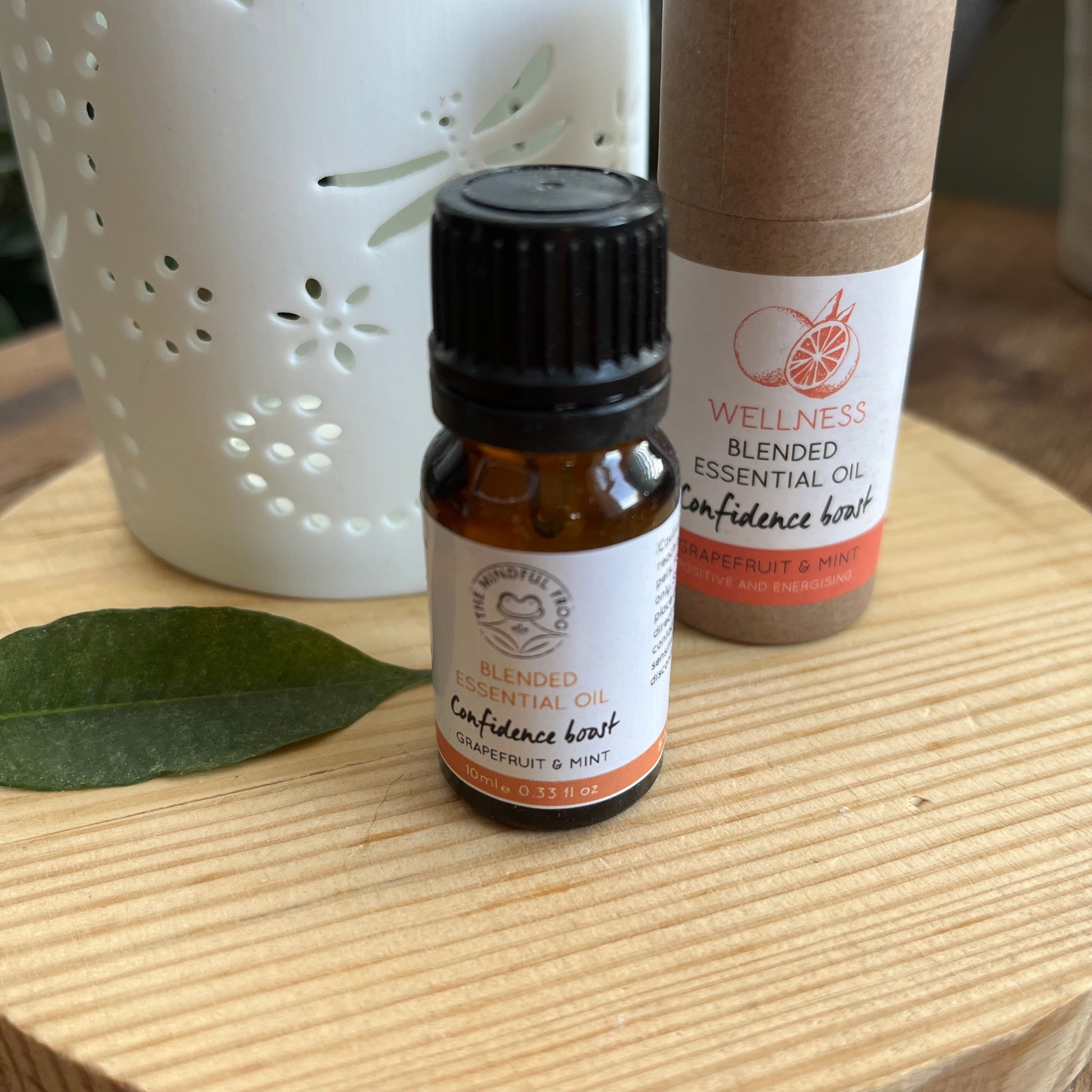 Bottle of Blended Essential Oil for Confidence 