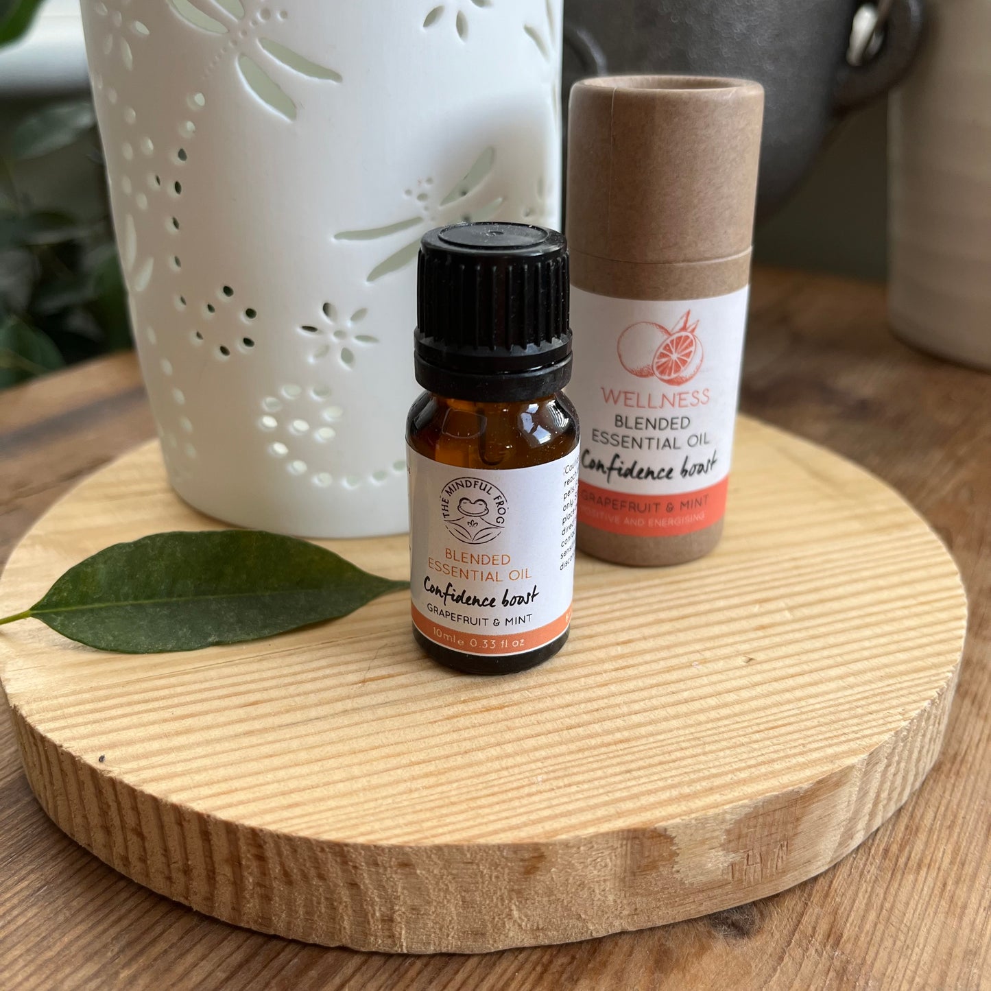 Bottle of Blended Essential Oil for Confidence 