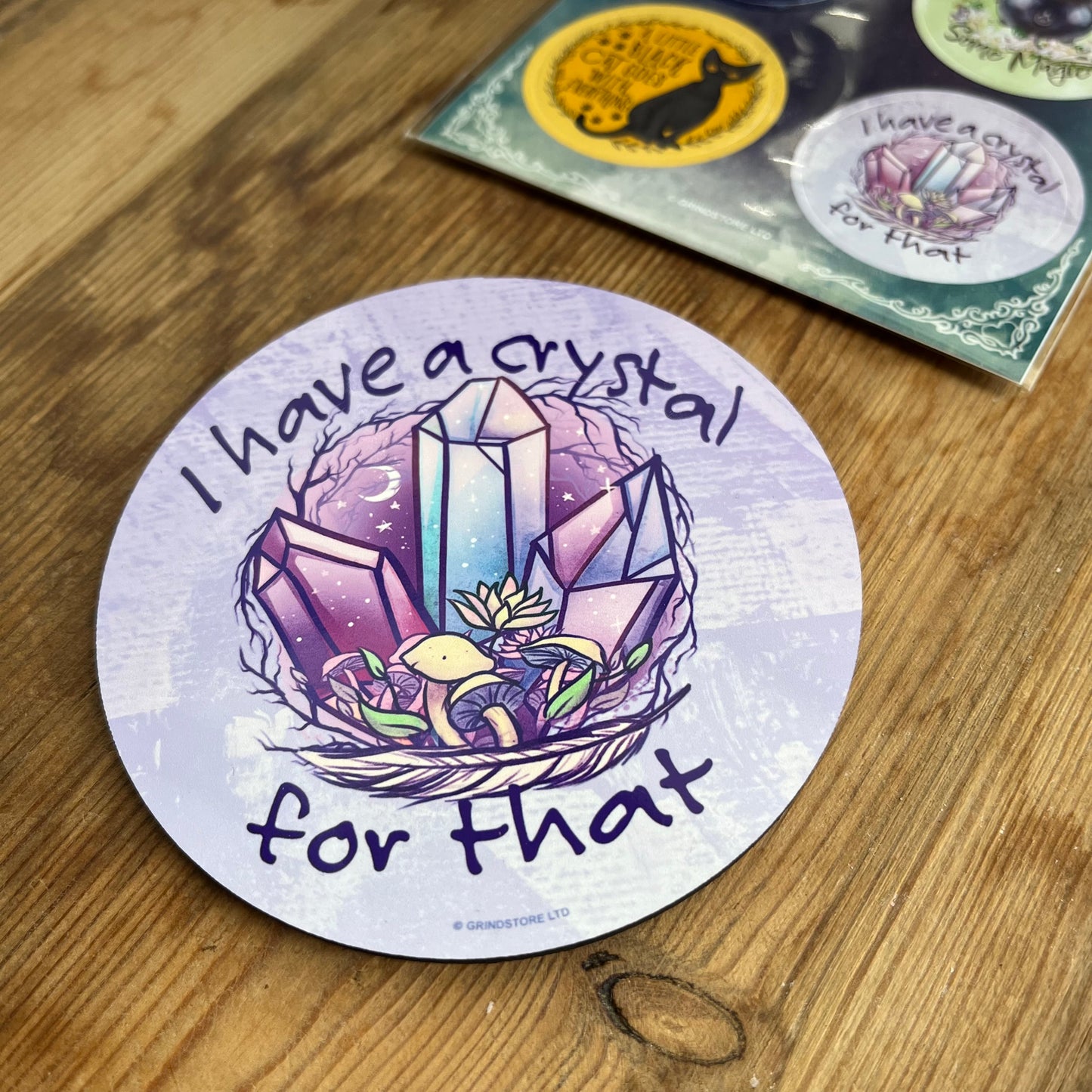 'I have a crystal for that' Coaster