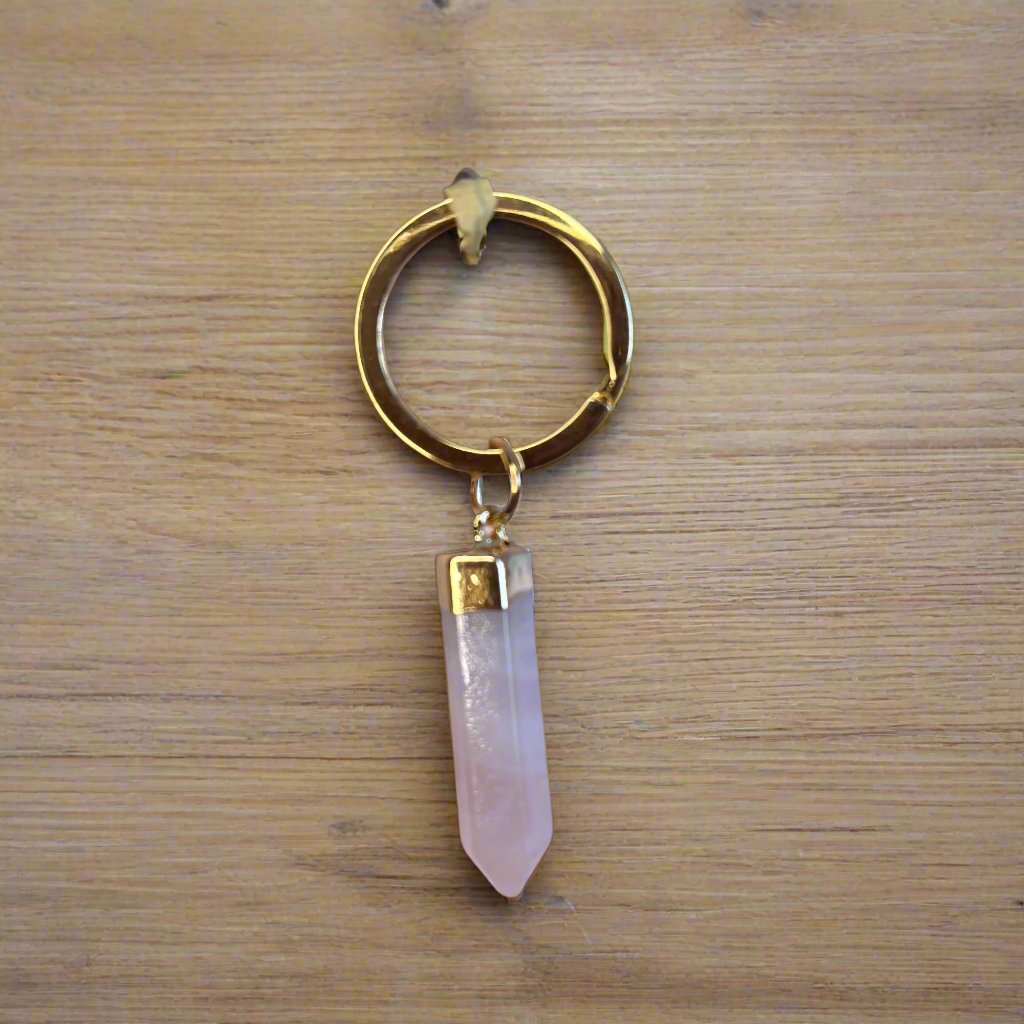 Rose Quartz Keyring