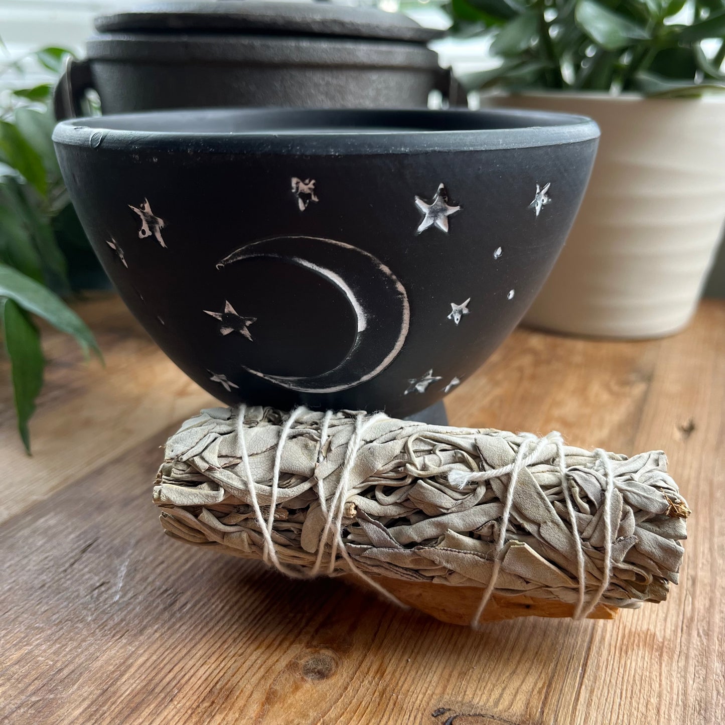 Rustic Black Terracotta Smudge Bowl