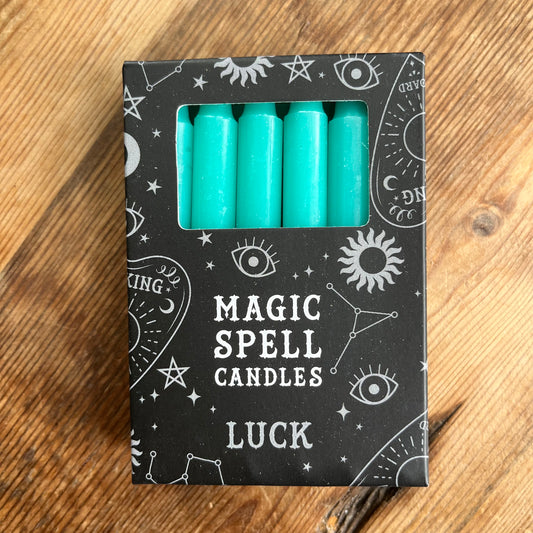 Green Spell Candles For Good Luck