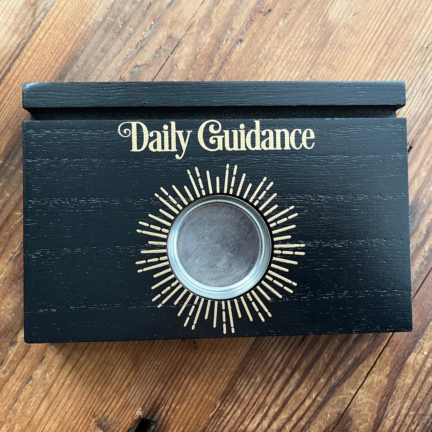 Black Daily Guidance Tarot Card Stand Tealight Holder