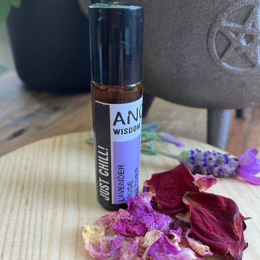 Just chilli rollerball with essential oils of Lavender, Vetiver and Rose in a soothing vitamin E carrier oil to promote relaxation and calm.
