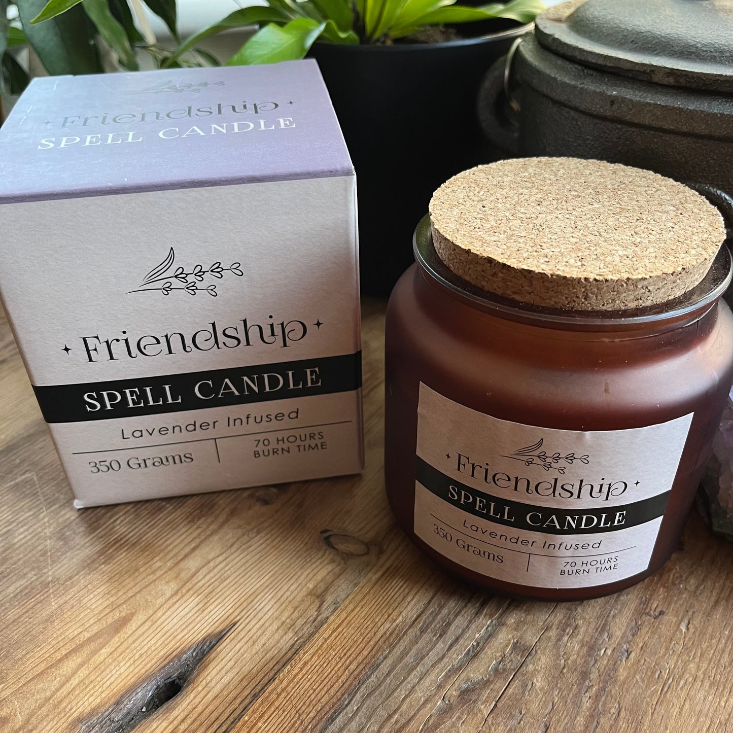 Lavender Infused Friendship Spell Candle