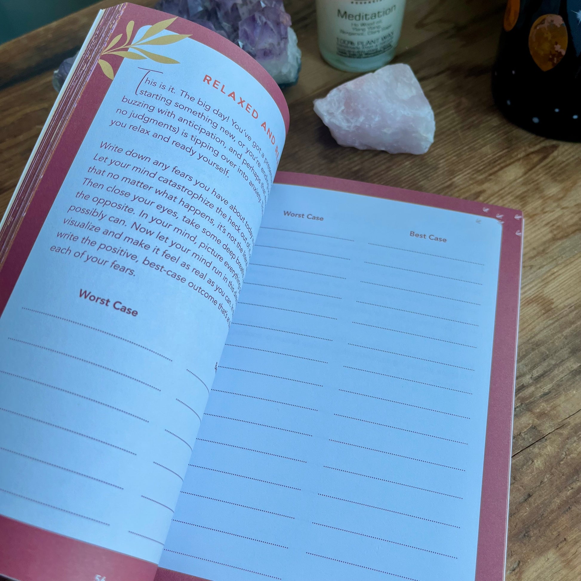 Peek inside Morning Meditations Journal 