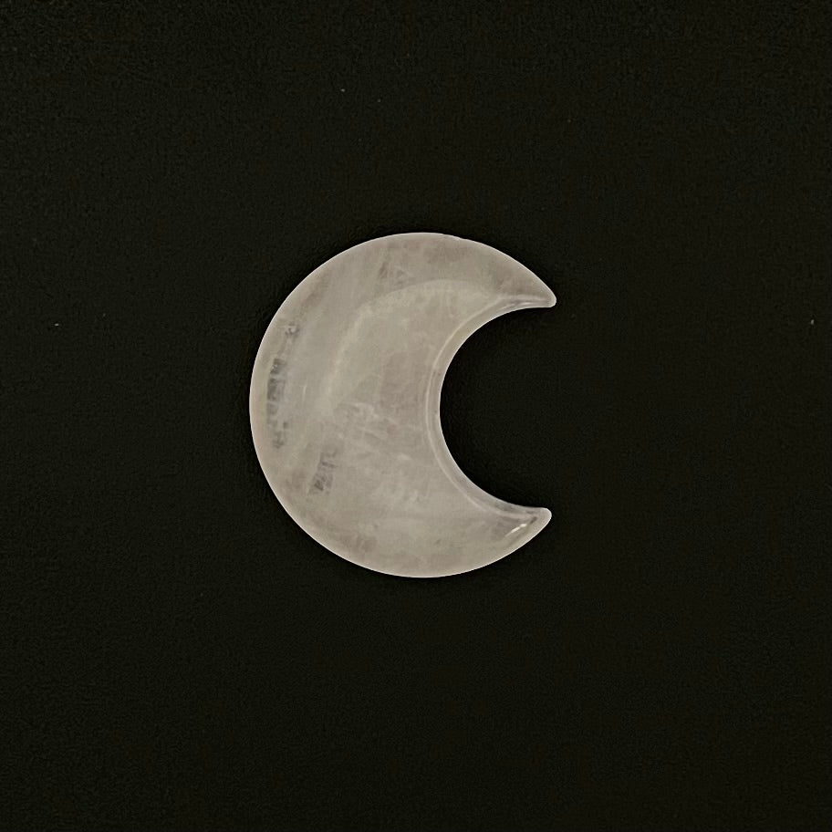 Rose Quartz Crystal Moon