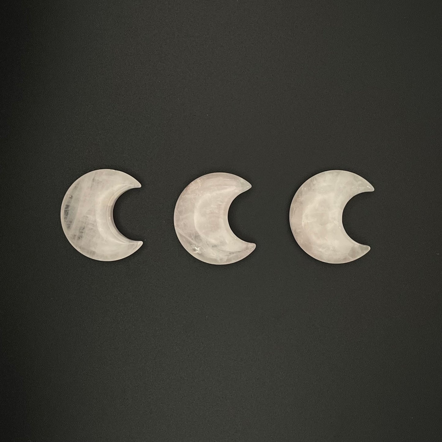 Rose Quartz Crystal Moon