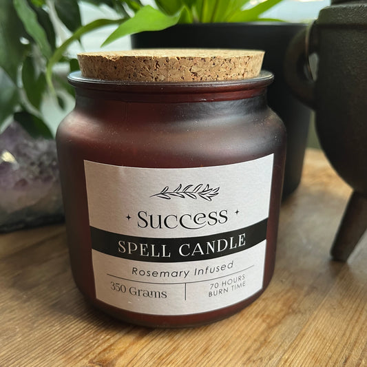 Rosemary Infused Success Spell Candle