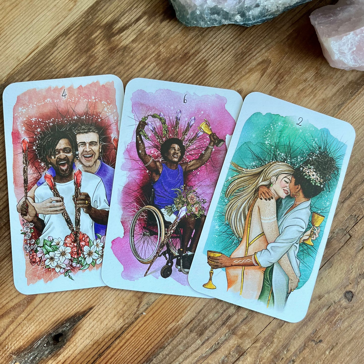 3 cards from The unfolding Path Tarot   