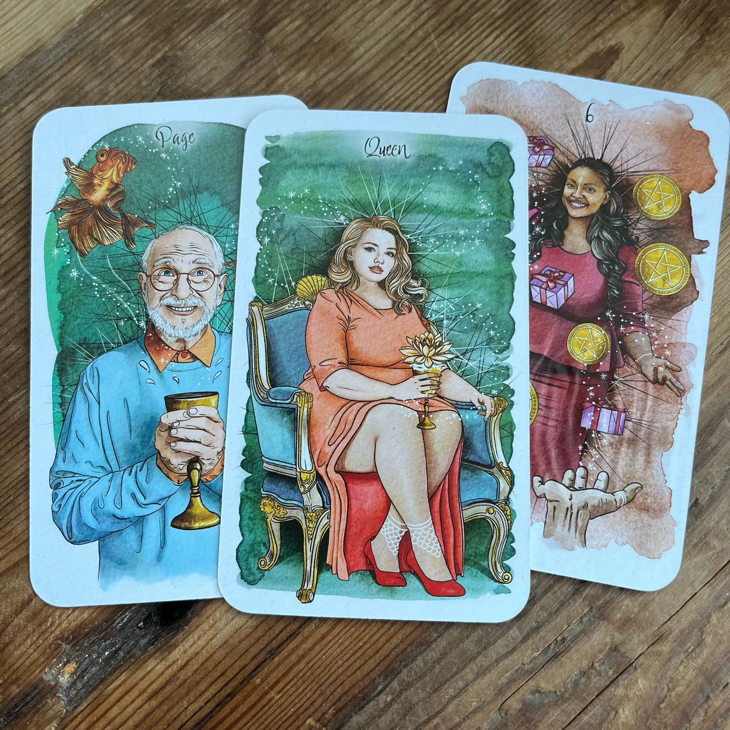 3 cards from The unfolding Path Tarot   