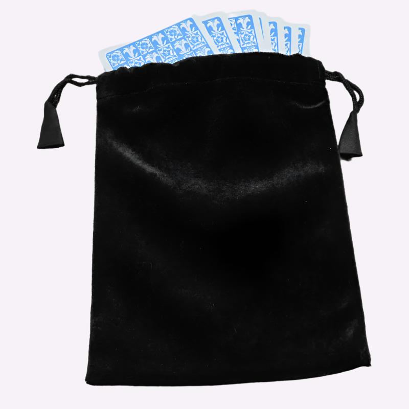 Large Black Velvet Tarot / Oracle Card Bag