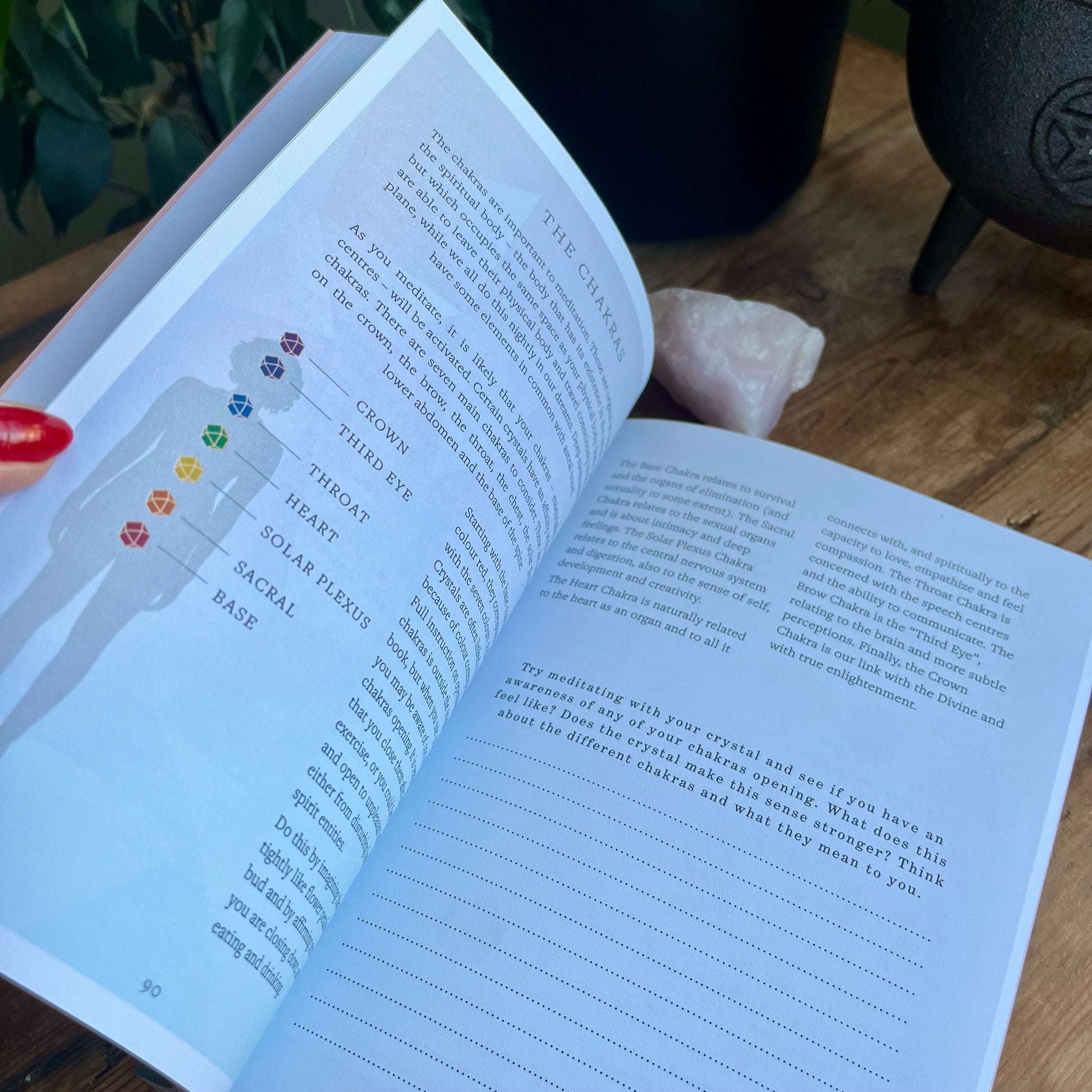 peek inside Your crystals your journey your journal  
